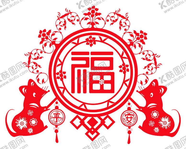 编号：60227410161803394187【酷图网】源文件下载-鼠年剪纸
