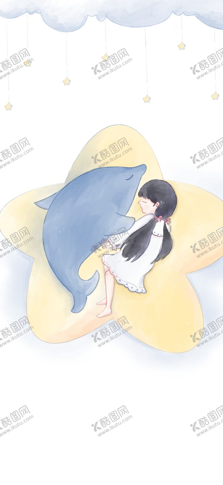 编号：15986001300428049245【酷图网】源文件下载-女孩与鲸壁纸