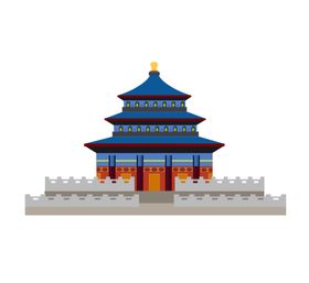 手绘天坛