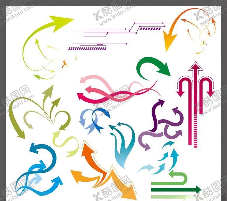 编号：84315610021512369706【酷图网】源文件下载-各种箭头造型