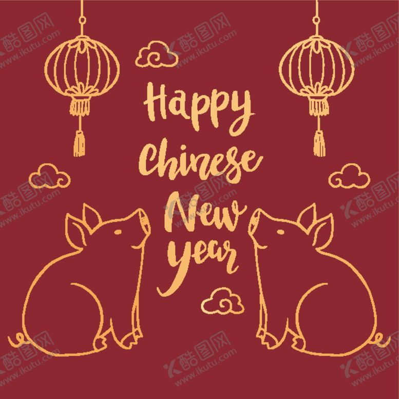 编号：74316405131529139063【酷图网】源文件下载-新年海报模板