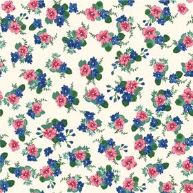 叶子花卉无缝图案