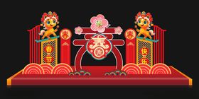 春节美陈马年春节美陈元旦美陈