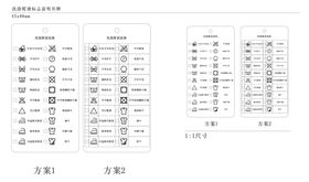 洗涤熨烫标志说明吊牌