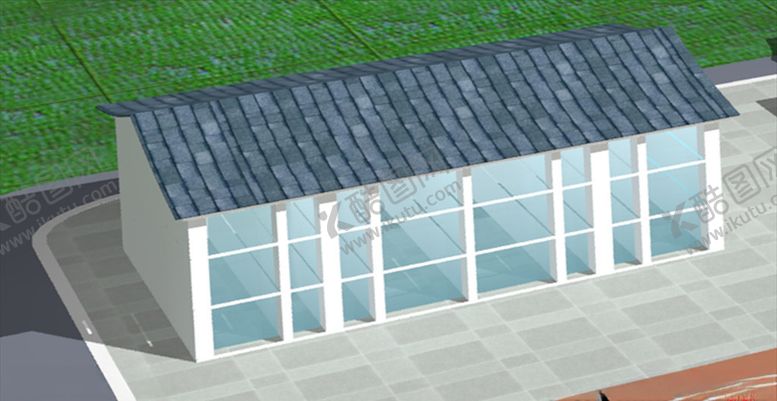 编号：23882609082358165667【酷图网】源文件下载-玻璃幕三层建筑