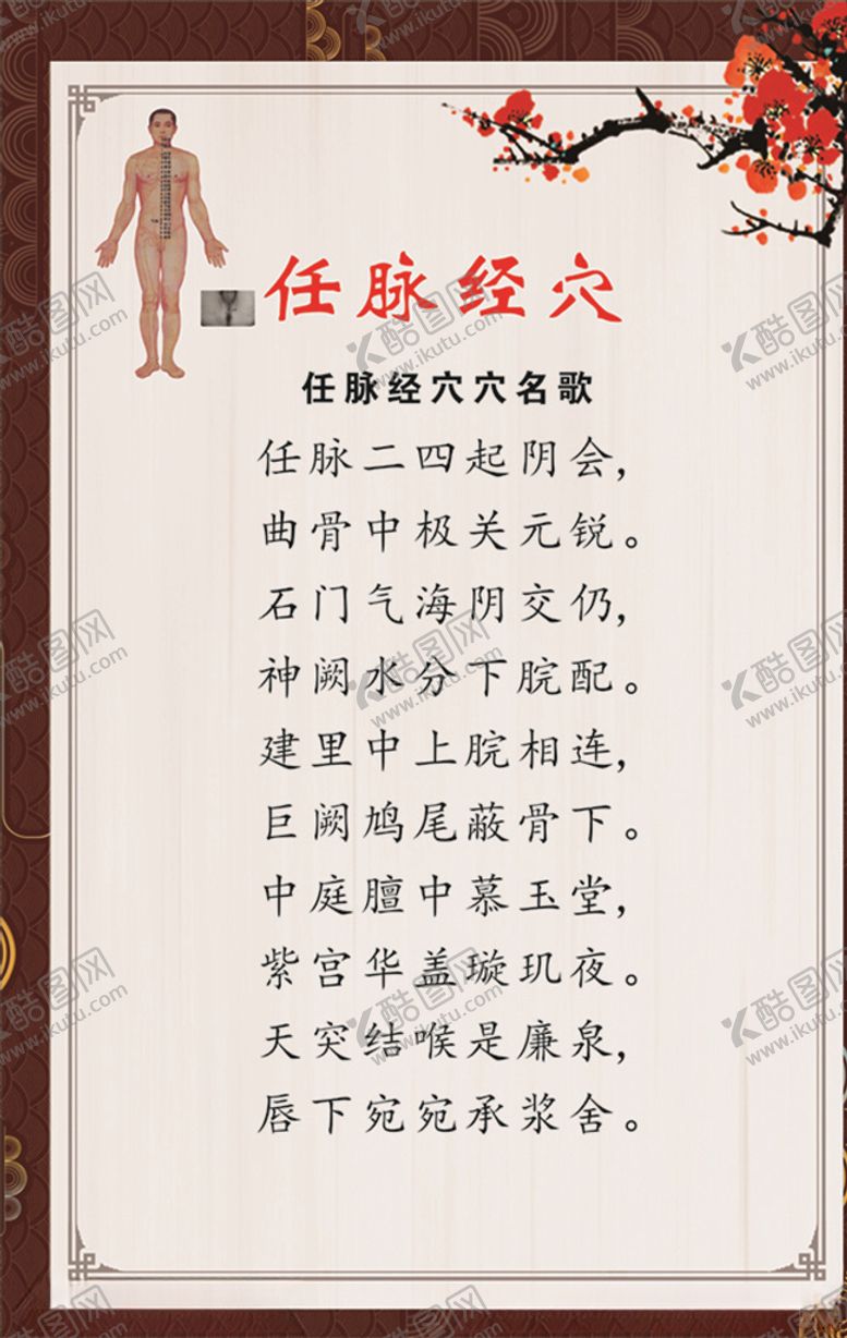 编号：19390009201051561833【酷图网】源文件下载-任脉经穴穴名歌