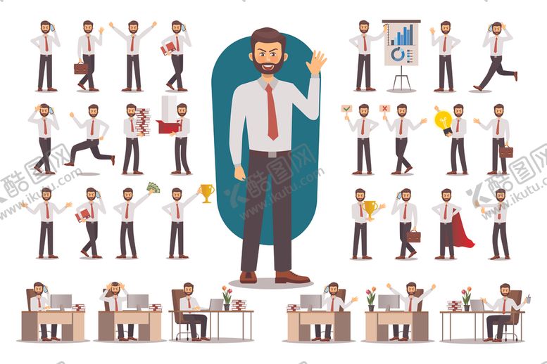 编号：60390810062011222001【酷图网】源文件下载-精英白领人物图库