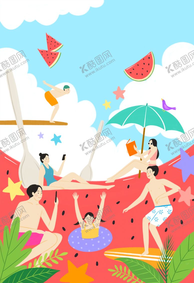 编号：24935009210355571253【酷图网】源文件下载-夏日西瓜