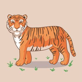 卡通老虎