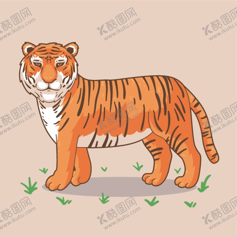 编号：94671706162124399207【酷图网】源文件下载-卡通老虎