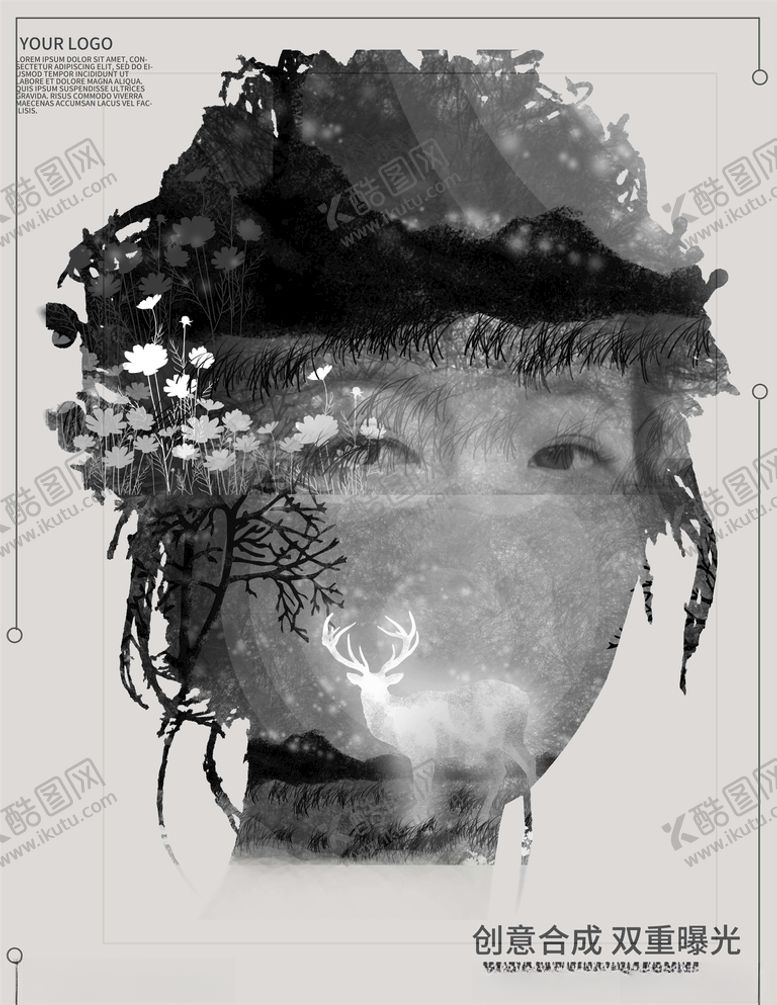 编号：19262905121913155215【酷图网】源文件下载-双重曝光