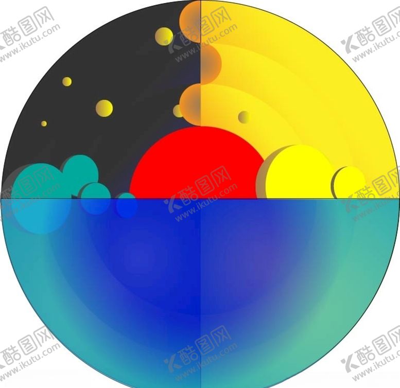 编号：12004109191316413999【酷图网】源文件下载-圆形插画