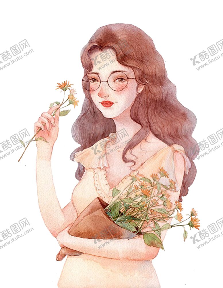 编号：30584405050408432834【酷图网】源文件下载-美女印花