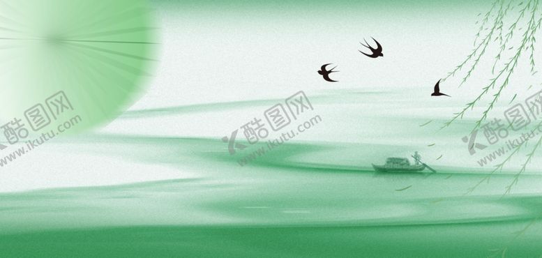 编号：19319204020558043697【酷图网】源文件下载-清明节浅绿色肌理风清明背景