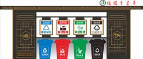 垃圾分类亭平面效果图