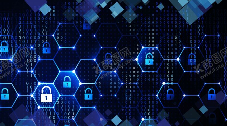 编号：64226710290017576132【酷图网】源文件下载-科技感智能锁广告背景