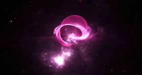 炫彩粒子光线光效舞台背景感科技动感星斑