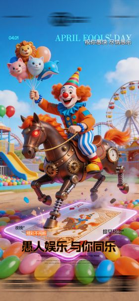 酒吧愚人节传统海报