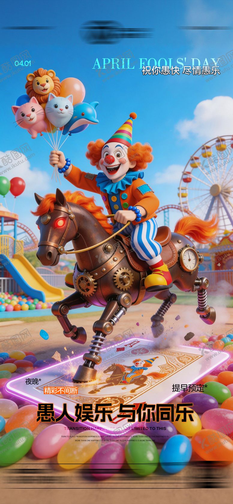 编号：31068803230103378221【酷图网】源文件下载-酒吧愚人节传统海报