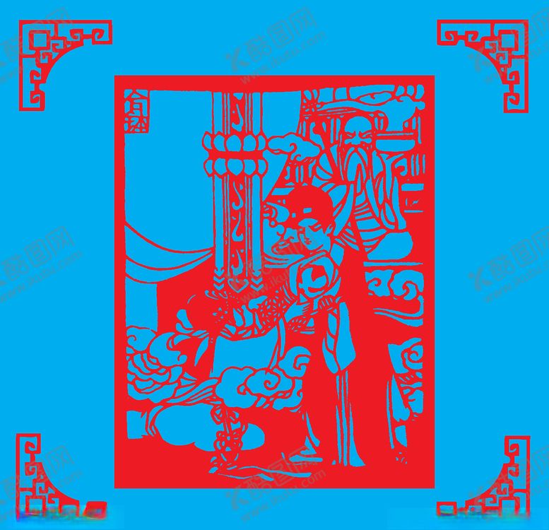 编号：54428410061325015409【酷图网】源文件下载-合钵剪纸