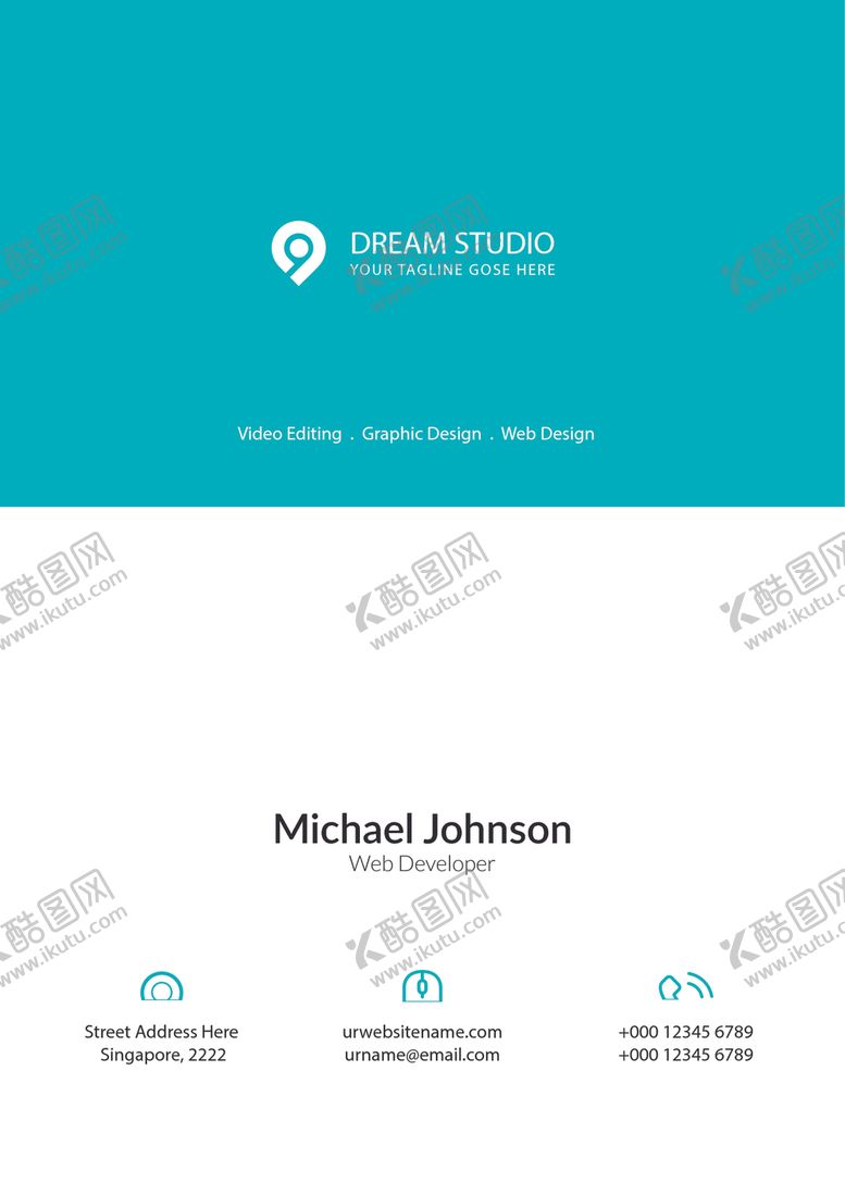 编号：66095309291525101274【酷图网】源文件下载-矢量名片模板