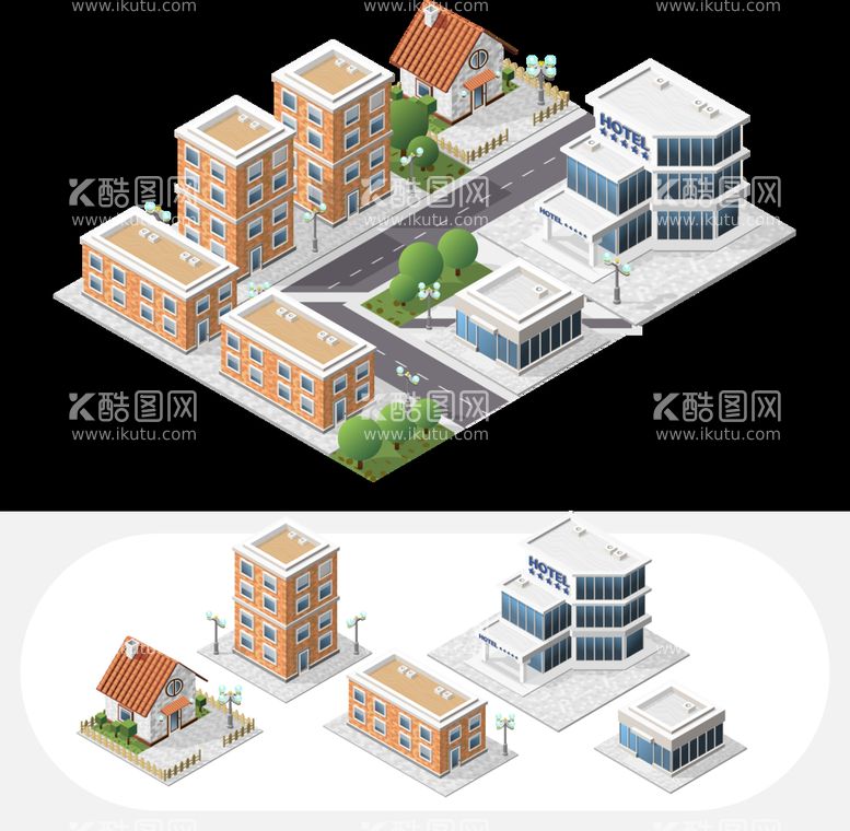 编号：52869010040048145921【酷图网】源文件下载-城市社区插画