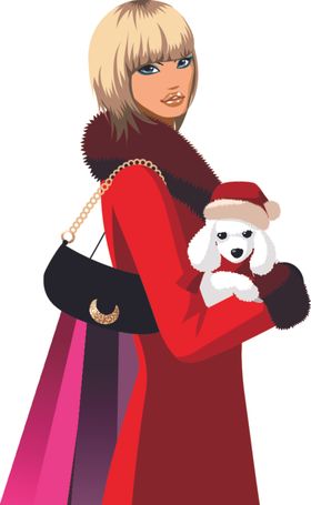 时尚购物女人