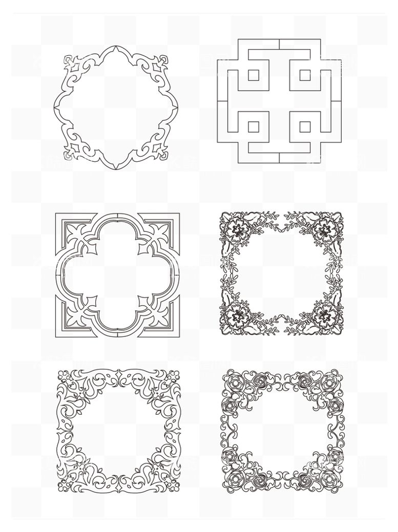 编号：31839111170939008674【酷图网】源文件下载-中式边框