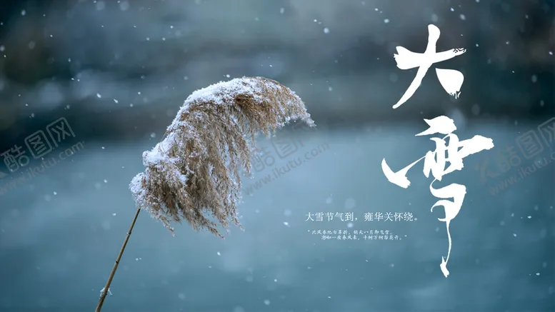 编号：68245309281515103097【酷图网】源文件下载-大雪节气海报