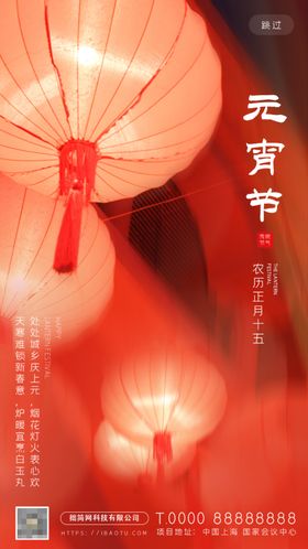 元宵节灯会海报广告虎年