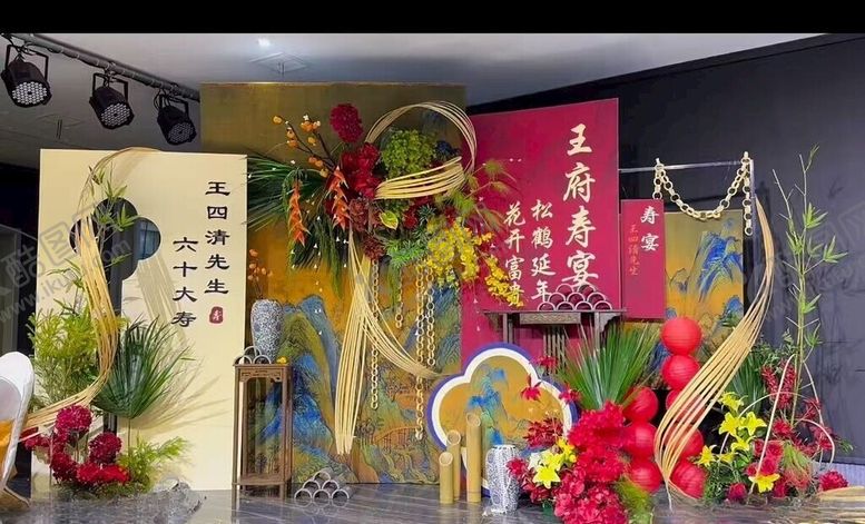 编号：64572312190044218793【酷图网】源文件下载-中式寿宴