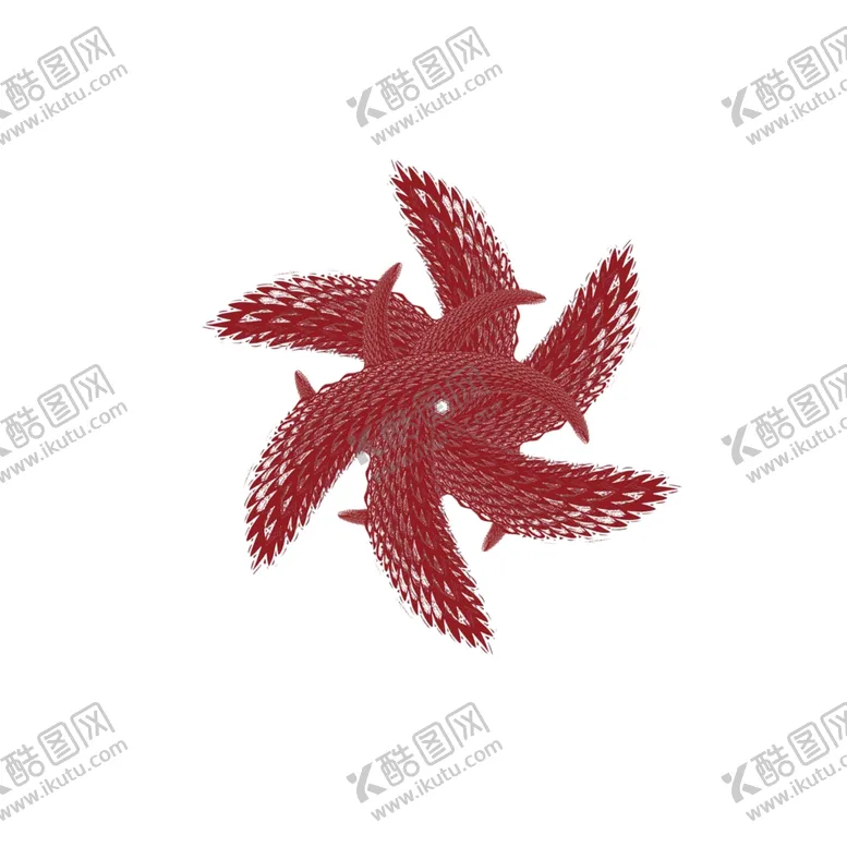 编号：83619706240442421781【酷图网】源文件下载-旋转图案红色花纹设计