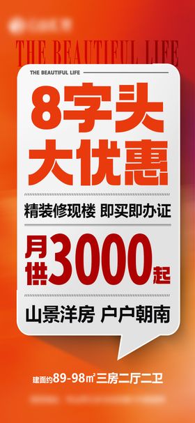 地产促销特价房系列大字报