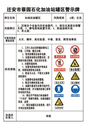 警示牌