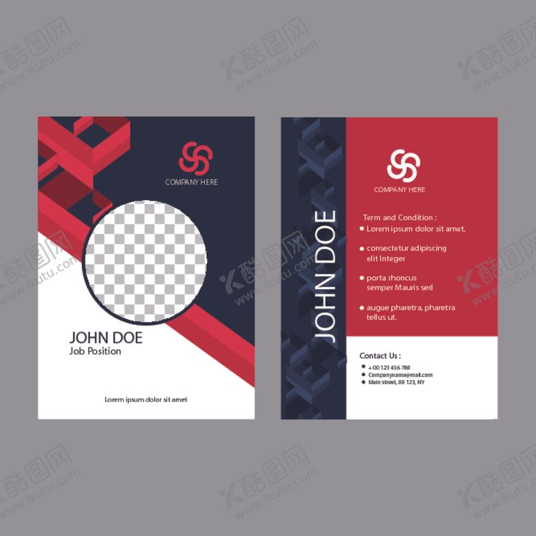 编号：41075909291102459407【酷图网】源文件下载-工作证工牌吊牌图片