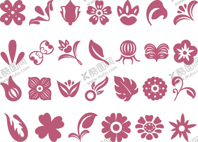 编号：89656510062103139845【酷图网】源文件下载-简单小碎花简笔画