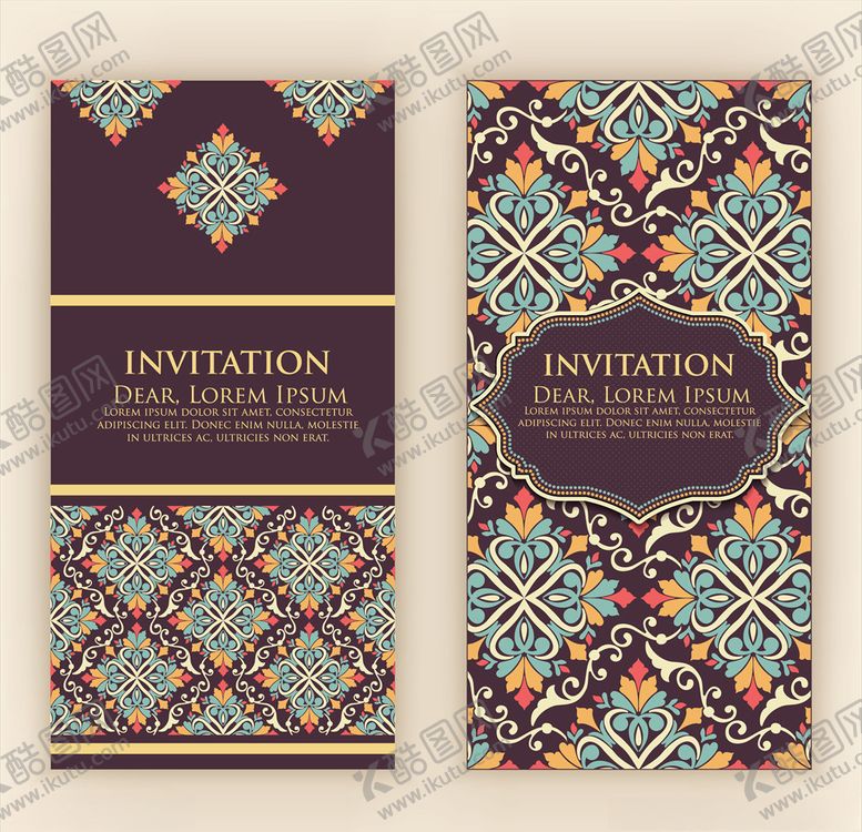 编号：98577410071028295420【酷图网】源文件下载-欧式邀请函