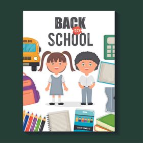 学生学校生活主题图案