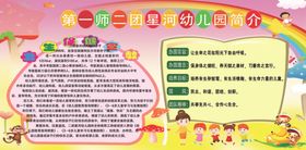 幼儿园简介版面展板学校版面