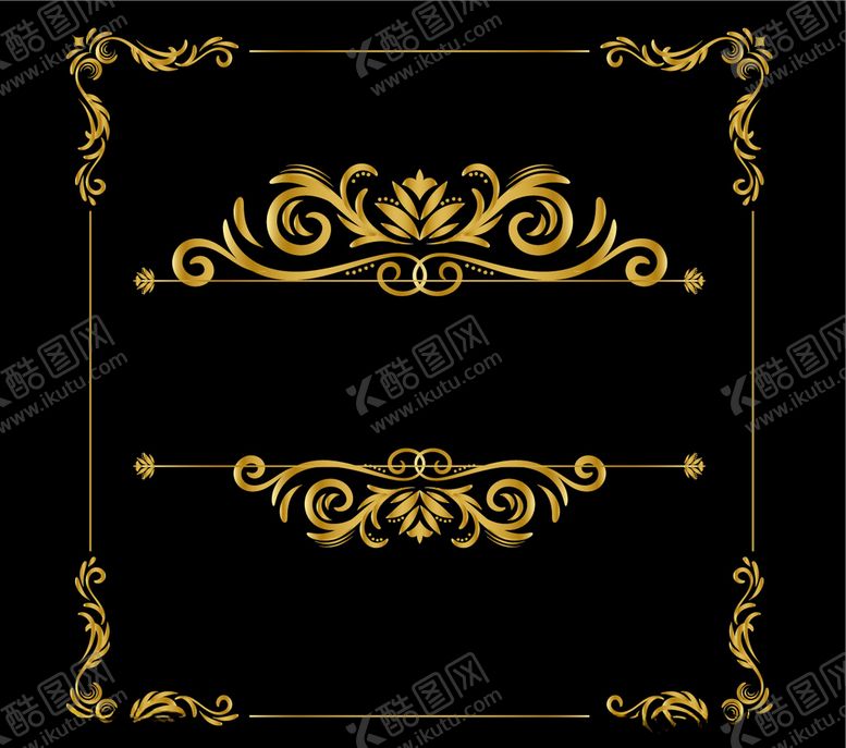 编号：38801209260023539592【酷图网】源文件下载-精美矢量花纹