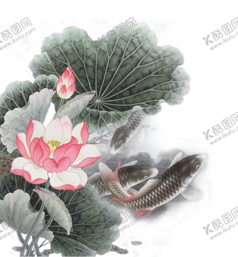 编号：64259109282318291188【酷图网】源文件下载-水墨荷花