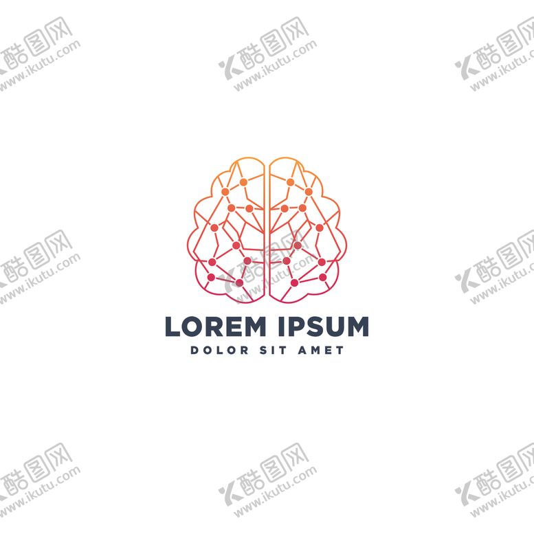 编号：59244007030039155025【酷图网】源文件下载-电子大脑LOGO
