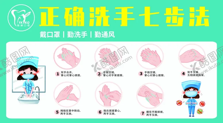 编号：62972603250104182716【酷图网】源文件下载-七步洗手法