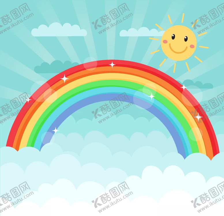 编号：41750511011702385717【酷图网】源文件下载-卡通儿童节精美彩虹桥