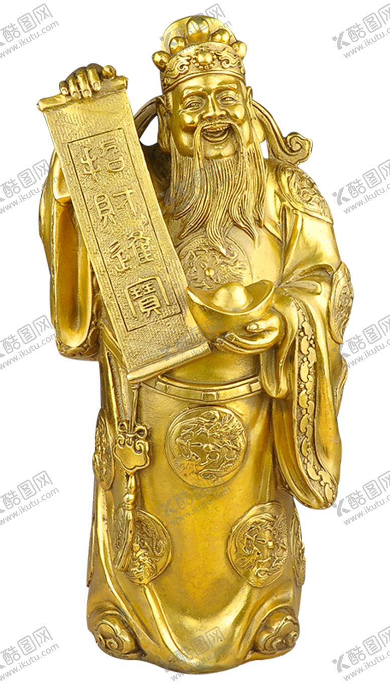 编号：39533810290153112191【酷图网】源文件下载-财神雕像PNG免扣素材
