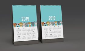 日历台历展示效果图样机