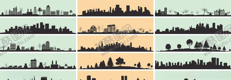 编号：38959409270823119673【酷图网】源文件下载-高楼剪影