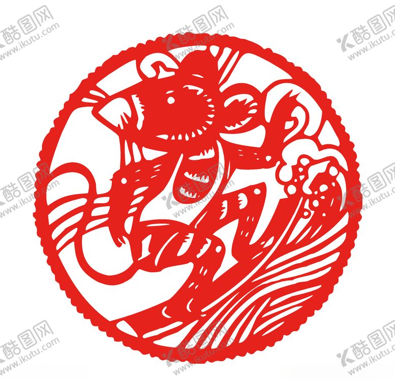 编号：62738310011825329547【酷图网】源文件下载-鼠年剪纸风格