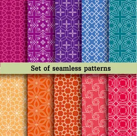 多样精美无缝图案集合