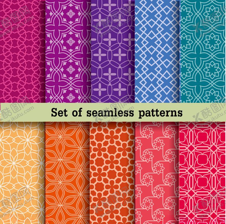 编号：54394211021652016433【酷图网】源文件下载-多样精美无缝图案集合